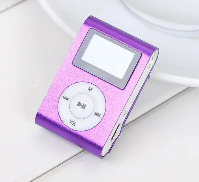 Mp3 music player with fm radio mini clip mp3 player music digital player mp3 with lcd screen support sd tf card