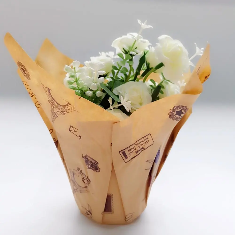 Bán Buôn Không Thấm Nước Kraft Giấy Flower Pot Covers