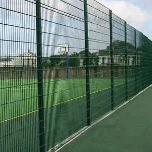 Verde vinile saldati wire mesh recinzione aeroporto