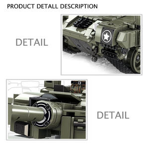 Thème militaire léopard 2 modèle de <span class=keywords><strong>char</strong></span> de combat principal avec mini figurines blocs de construction 1747 pièces - Product Image 6