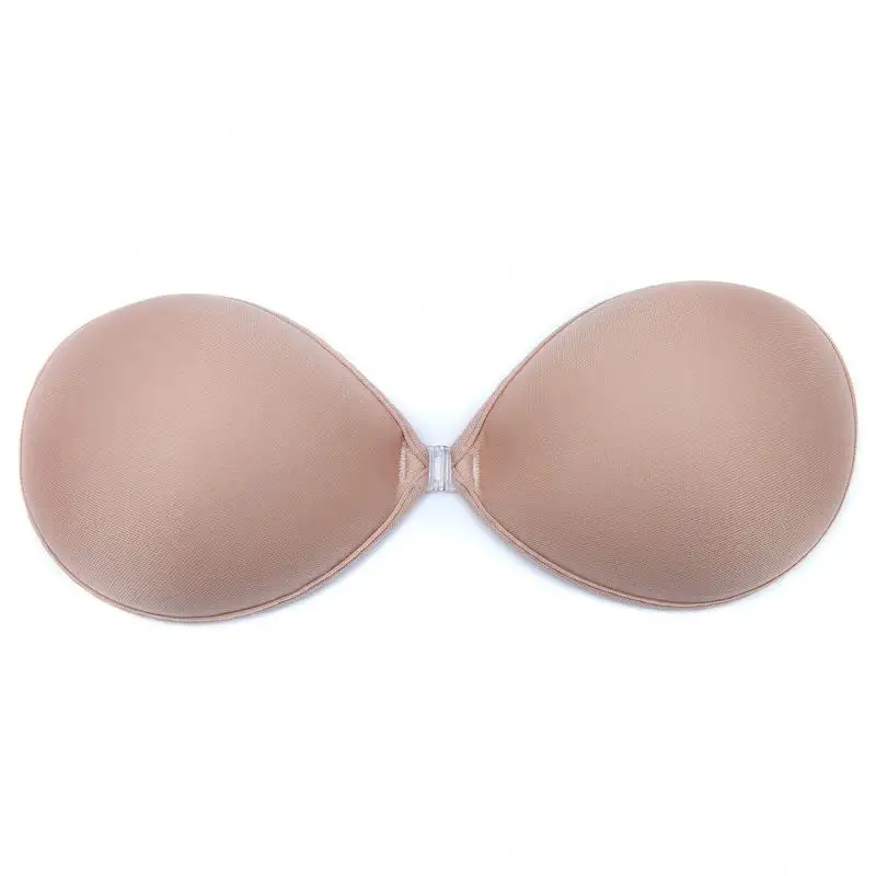 Fashion Seamless Fly Invisible Bra Backless Strapless Push Up Women Adhesive silicon Bra