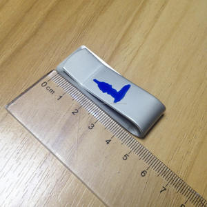 2016 En Gros <span class=keywords><strong>promotion</strong></span> émail logo pinces à billets en métal - Product Image 4