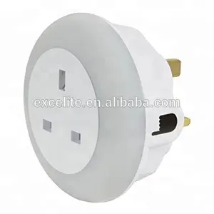 3 Color changing led wall UK BS plug in touch sensor night light