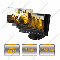 Système de rétroviseur pour bus et camions OEM SN-718HD-N 1080P AHD 1024*600 avec caméra à angle horizontal IPS