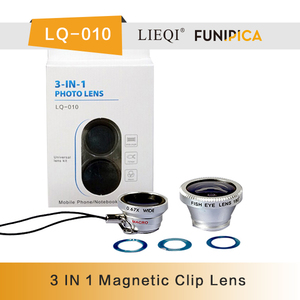 <span class=keywords><strong>Auto</strong></span> - minuterie 3 en 1 magnétique téléphone Mobile Camera Lens avec large fishey objectifs macro - Product Image 2