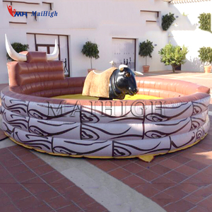 Parque de Atracciones inflable paseo toro mecánico inflable juego Toro de rodeo - Product Image 6