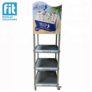 Soft <strong>Drink</strong> Display <strong>Rack</strong> <strong>Drinks</strong> Multi Functional Display <strong>Rack</strong> with Light Weight Gravity Feed - Product Image 2