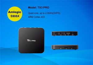 2017 productos más vendidos TX3 PRO Android 6.0 Amlogic S905X Play app store descargar Quad core Set top <span class=keywords><strong>tv</strong></span> android caja - Product Image 1