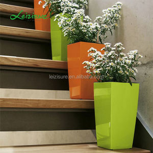 Mini Pots à <span class=keywords><strong>bonsaï</strong></span> carrés en plastique, bac d'arrosage automatique, <span class=keywords><strong>Pot</strong></span> pour fleurs et plantes vertes, vente en ligne en chine, pour maison et jardin - Product Image 2