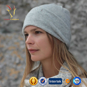 Customized Winter Knitted Cashmere <strong>Wool</strong> <strong>Beanie</strong> <strong>Hat</strong> - Product Image 2