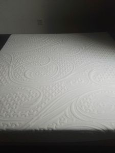 <span class=keywords><strong>Surmatelas</strong></span> en mousse à mémoire <span class=keywords><strong>de</strong></span> <span class=keywords><strong>forme</strong></span> avec housse en <span class=keywords><strong>bambou</strong></span> amovible à fermeture éclair - Product Image 6