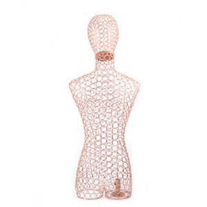 Venta al por mayor Metal Art Famale maniquí <span class=keywords><strong>modista</strong></span> vestido forma parte superior del cuerpo maniquí - Product Image 3
