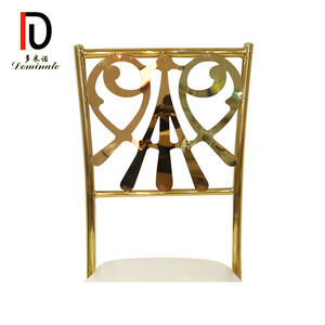 Alta calidad de acero inoxidable de oro baquet boda Silla de comedor - Product Image 6
