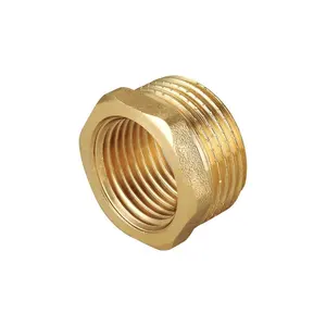 male to female thread brass hexagon reduce bush connector fitting