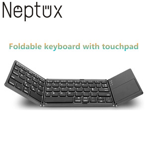 Có thể gập lại Wireless Bàn Phím <span class=keywords><strong>Bluetooth</strong></span> Với <span class=keywords><strong>Touchpad</strong></span> Cho Ipad Mackbook iphone - Product Image 2