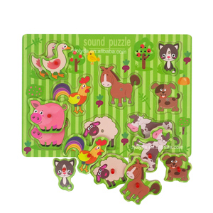 <span class=keywords><strong>Animali</strong></span> di legno suono di <span class=keywords><strong>puzzle</strong></span> - Product Image 2