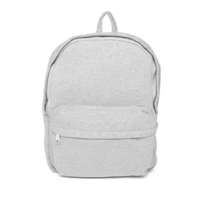 Lightweight and portable fashion school gray canvas lightweight back pack notebook backpack laptop bag