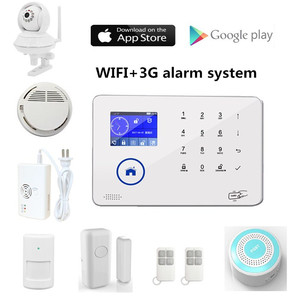 사무실 쇼핑몰 도난 방지 홈 알람 시스템 WIFI GSM 네트워크 추가 ip 카메라 지원 APP 개인 알람