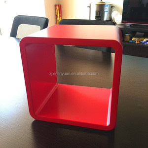 빨간 singe 나무로 되는 MDF 입방체 선반/벽 선반/선반설치 26*26*20cm - Product Image 3