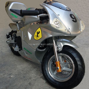 <span class=keywords><strong>Mini</strong></span> <span class=keywords><strong>moto</strong></span> de course à moteur 49cc à 2 temps refroidi par air avec éclairage LED, vitesse maximale de 40 à 60 km/h pour enfants et adultes - Product Image 2