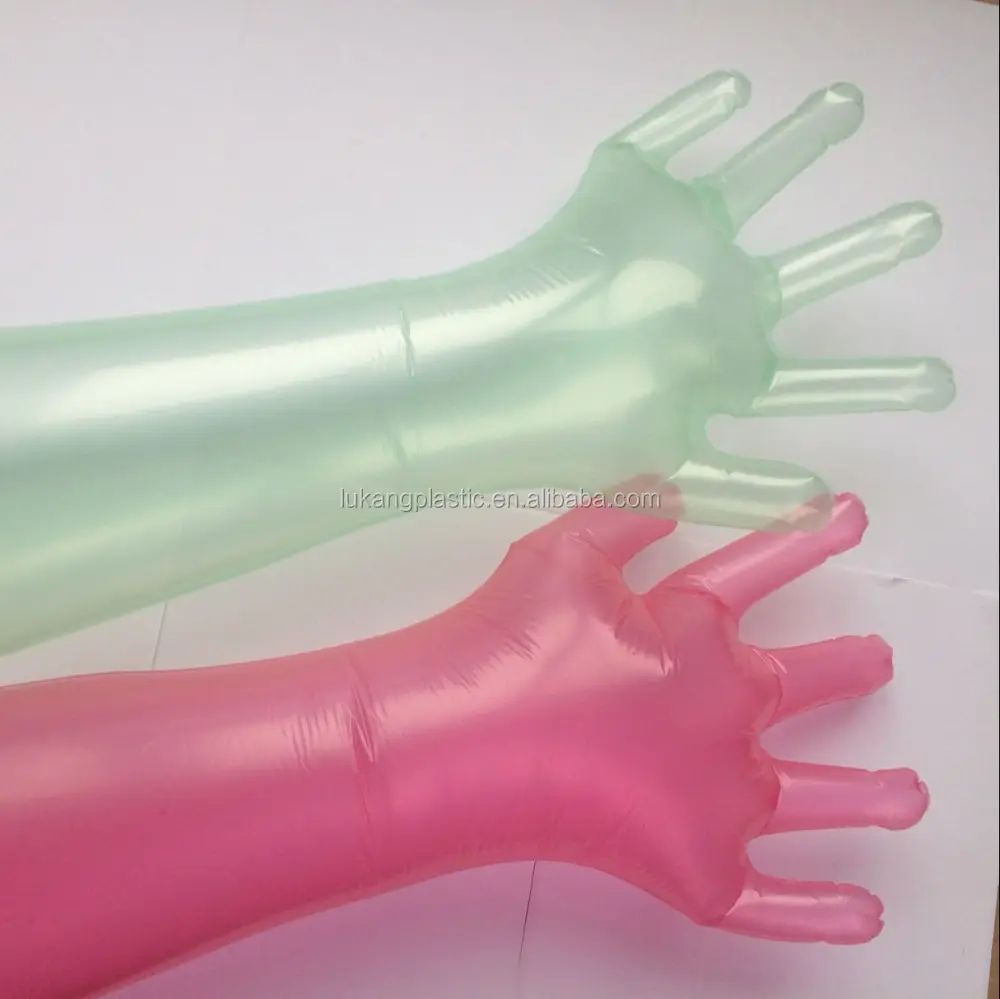 Di alta qualità usa e getta di plastica in polietilene pe guanti lunghi del manicotto per animali