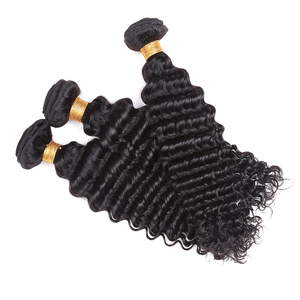 Brazilian Deep <strong>Curly</strong> Bundles 100g/ <strong>Piece</strong> Unprocessed Virgin Human <strong>Hair</strong> Extension Natural Color <strong>Hair</strong> Weaving - Product Image 3