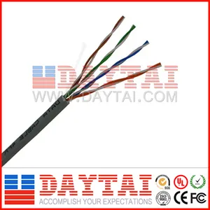 CCA Conductor 1000pies UTP 24AWG 4Pares Lan Cable Categoría 3