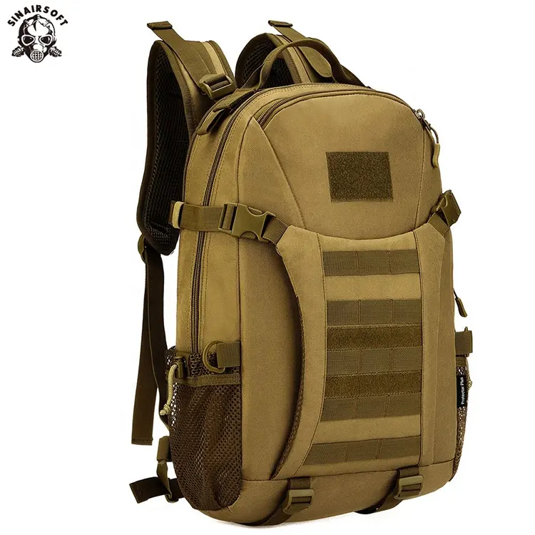 SINAIRSOFT Ransel Taktis 35L, Ransel 17 Inci Laptop Nilon Memancing Berkemah Berburu Tas Olahraga