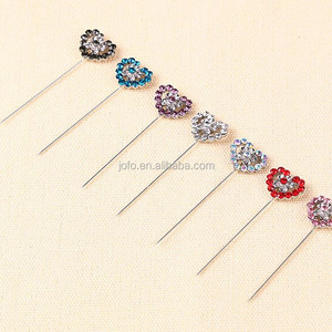 Broche en forme de cœur pas chère de l'usine de bijoux de Yiwu, épingle à foulard musulmane arabe, épingle de sécurité, épingle à hijab - Product Image 3