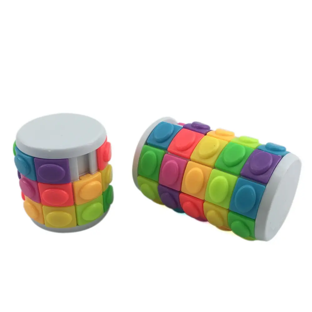 New educacional descompressão brinquedos de correr deslizante plástico girar magia puzzle cube