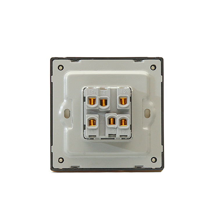 Wholesale Wood Grain Color 86*86mm Electric Switches and Sockets Wall Plate 10A Gang Electric Wall Switches for Home