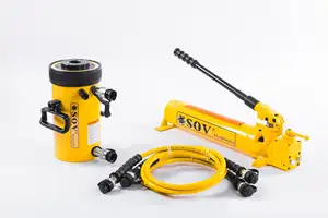 Hydraulic Cylinder RRH-606 ENERPAC Same Model 60T 700Bar Double Acting Hollow Plunger Hydraulic Jack Cylinder