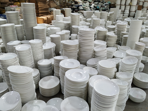 Platos de <span class=keywords><strong>porcelana</strong></span> blanca para restaurante, platos de cerámica para cena, precio de fábrica personalizado, China, venta por toneladas - Product Image 2