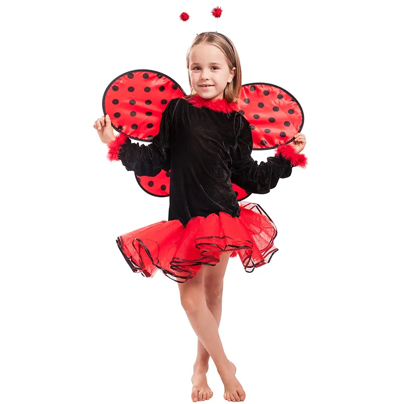 बच्चों के लिए लड़कियों बच्चों वेशभूषा कार्निवल पार्टी कीट गुबरैला Cosplay फैंसी ड्रेस कॉस्टयूम
