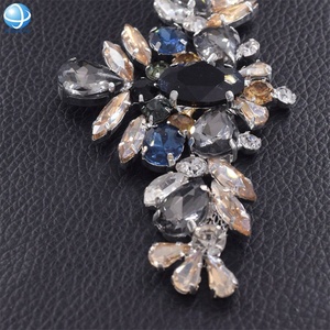 Corsage en strass à coudre, personnalisé, appliques pour robe de mariée - Product Image 5