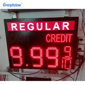 À prova d' água cor vermelha preço sinal forgasstation LEDgasprice display/board/tela