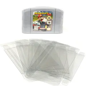 TGX011 עגלת פלסטיק מקרה שרוולים מגיני אחסון תיבת וידאו משחק תצוגת שריטות עמיד אבק הוכחה עבור Nintendo 64
