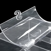Runde klare PMMA Kunststoff Getreide Körner Candy Dispenser Display Bins Boxen Behälter Acryl Candy Bin mit Schaufel