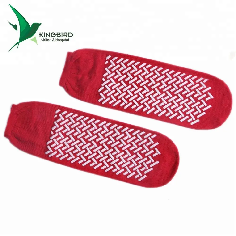 Disposable hospital inflight tube sock anti-slip adult unisex