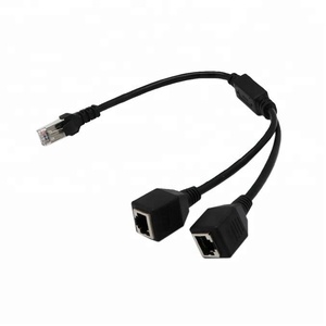 RJ45 <span class=keywords><strong>cavo</strong></span> adattatore Splitter di rete RJ45 1 maschio a 2 femmina - Product Image 1