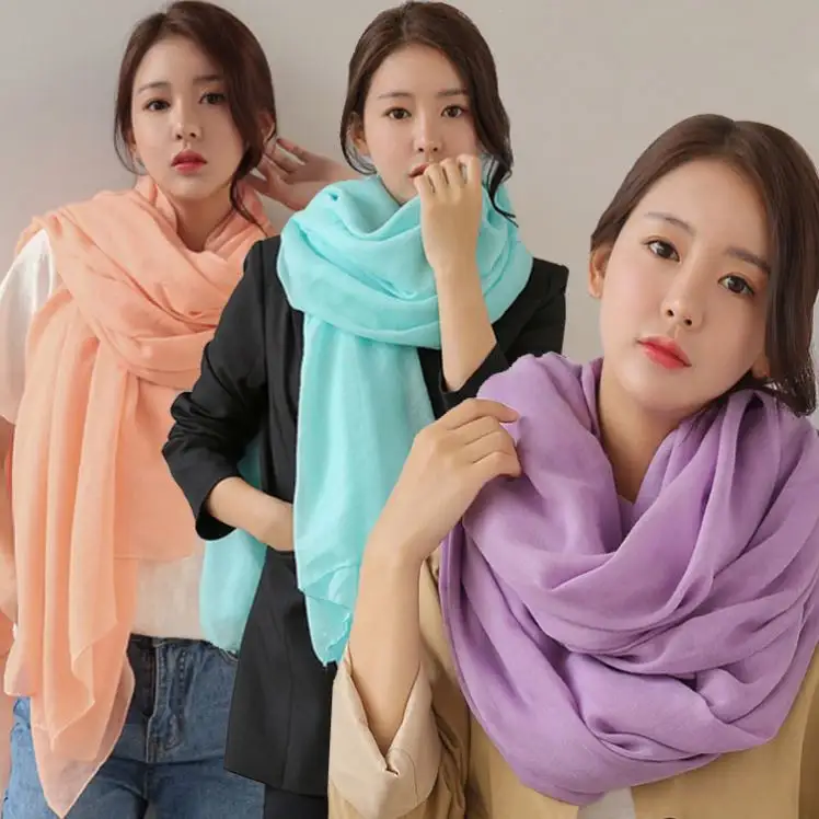 JTVOVO Factory China Latest Designs Light Color quality Tassel 100 Viscose Polyester Scarf