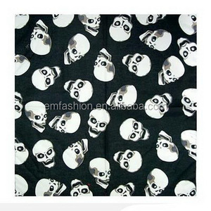 Nuovo Design 12 ps/Bag bandane Hip Hop stampate con <span class=keywords><strong>teschio</strong></span> nero accessorio multifunzionale in cotone 100% per uso esterno - Product Image 4