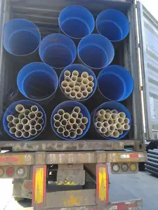 Tubo de escorredor de hdpe enrolado plástico de grande diâmetro