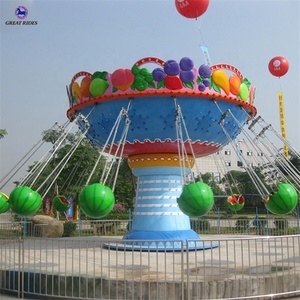 Colorato attrezzature del parco di divertimenti giostre per bambini 16 persone anguria mini volare sedia per la vendita - Product Image 3
