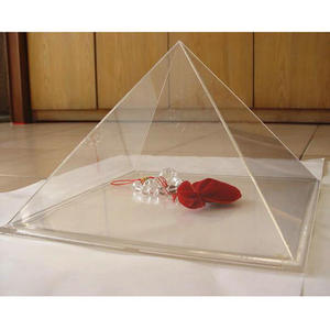 Sang Trọng Rõ Ràng Kim Tự Tháp Hình Dạng Acrylic Đồng Hồ Đeo Tay Chủ Perspex Đồ Trang Sức Đứng Vòng Cổ Lưu Trữ Hộp Hiển Thị Giá - Product Image 3