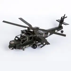 Helicoptero profesional de Metal, Logo personalizado, decoración artesanal