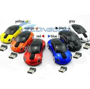 Prix usine Souris D'ordinateur En Forme De Voiture USB 2.4G 1600 dpi 3D Souris Sans Fil