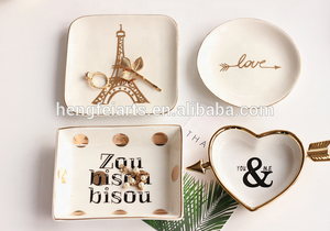 Plato de Cerámica Personalizado con <span class=keywords><strong>Torre</strong></span> <span class=keywords><strong>Eiffel</strong></span> Blanca para Decoración - Product Image 3