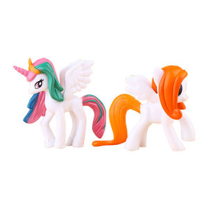 Vente en gros de jouets vinyle 3D, personnalisés, OEM, Mini Animal, licorne, PVC, figurine