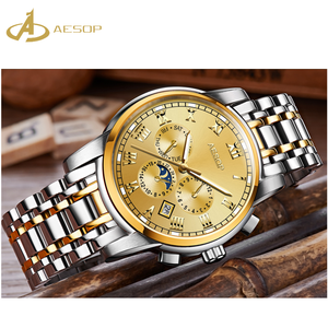 Business cinturino in metallo da uomo di lusso di marca aesop all'ingrosso cassa dell'orologio da uomo orologi di lusso Aesop orologio automatico - Product Image 3